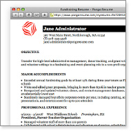 Resume Web Page